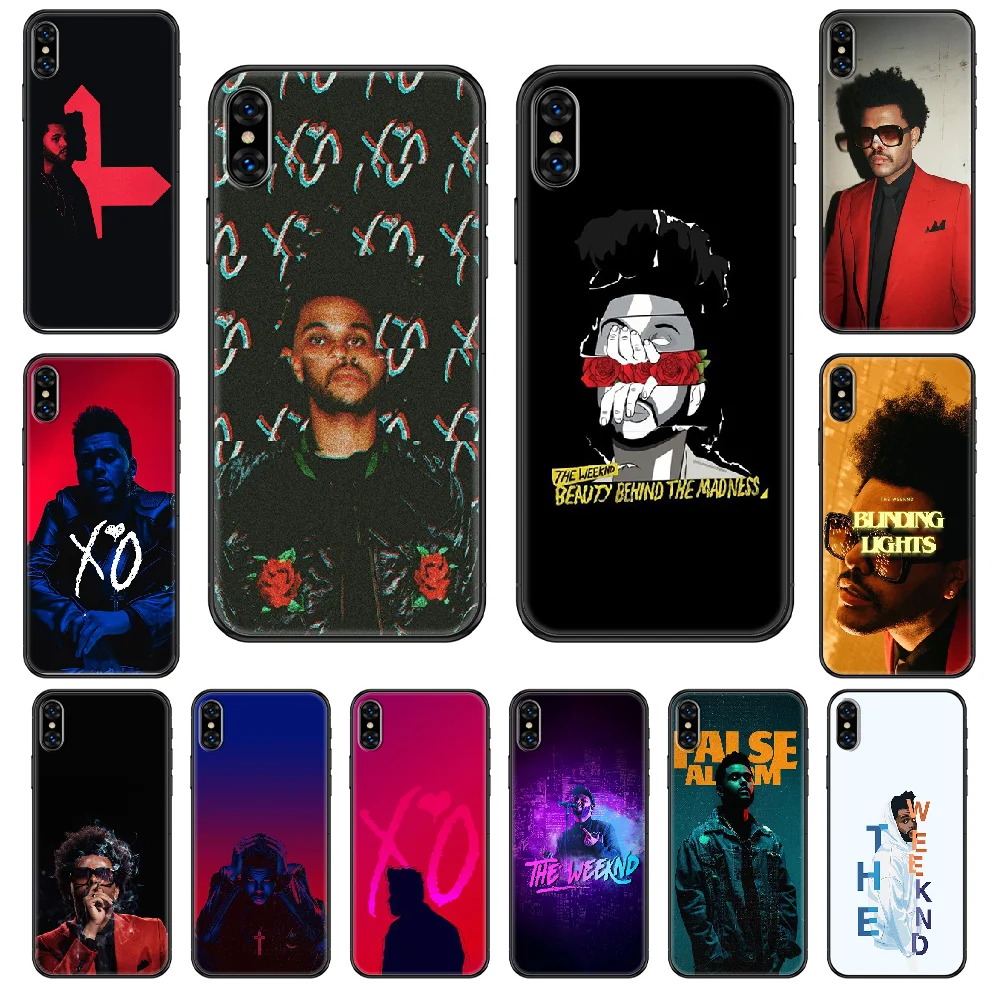 Чехол для телефона Singer The Weeknd iphone 4 4s 5 5S SE 5C 6 6S 7 8 plus X XS XR 11 PRO MAX 2020 black art bumper painting back 3D |