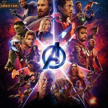 

5D Avengers Hulk Captain Marvel Superhero City Skyline Complete Kits For Diamond Painting Art Drawing 3D Diamond Painting Decor