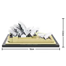 LegoINGlys city creators Street view Australia Sydney Opera House micro diamond building blocks model nano bricks toys for gifts lepin 17003 creator expert sydney opera house 2989pcs building blocks australia s architectural compatible with legoed 10222