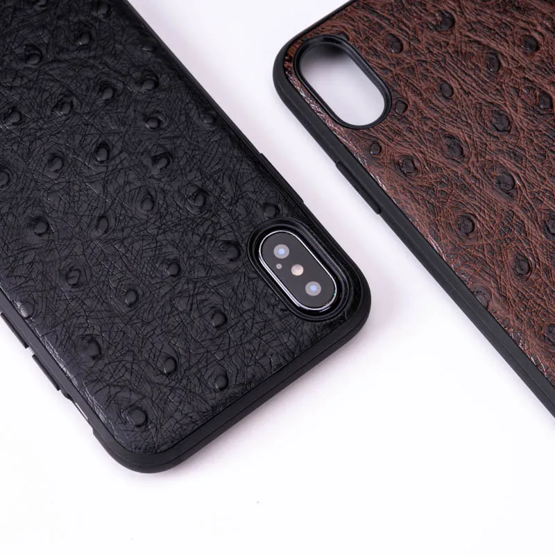 Страусиная кожа чехол для телефона для IPhone X XS Max XR чехол для Apple 5 5S SE 6 6S 7 8 Plus защитный чехол для телефона