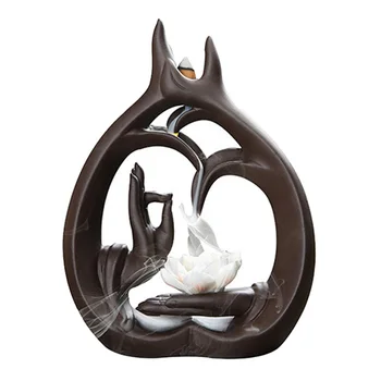 

Backflow Incense Burner Purple Sand Bergamot Incense Burner Home Indoor Antique Aromatherapy Furnace Incense Decoration