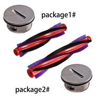 

For Dyson V6 Animal Fluffy SV03 Cordless Brushroll Brush Roller + End Cap Cover Replacement Accessories