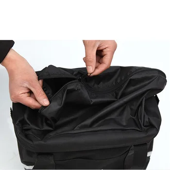 

Folding Bicycle Basket Quick Release Bag Carrier Front Bike Black Cycling