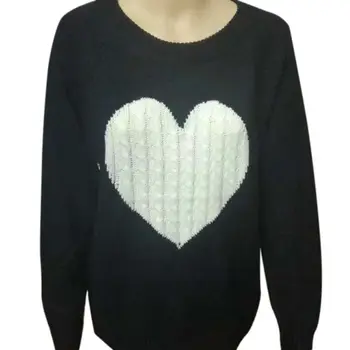 

Autumn winter heart knitted women sweaters pullovers long sleeve sweater slim Pull Femme jumpers sueter mujer
