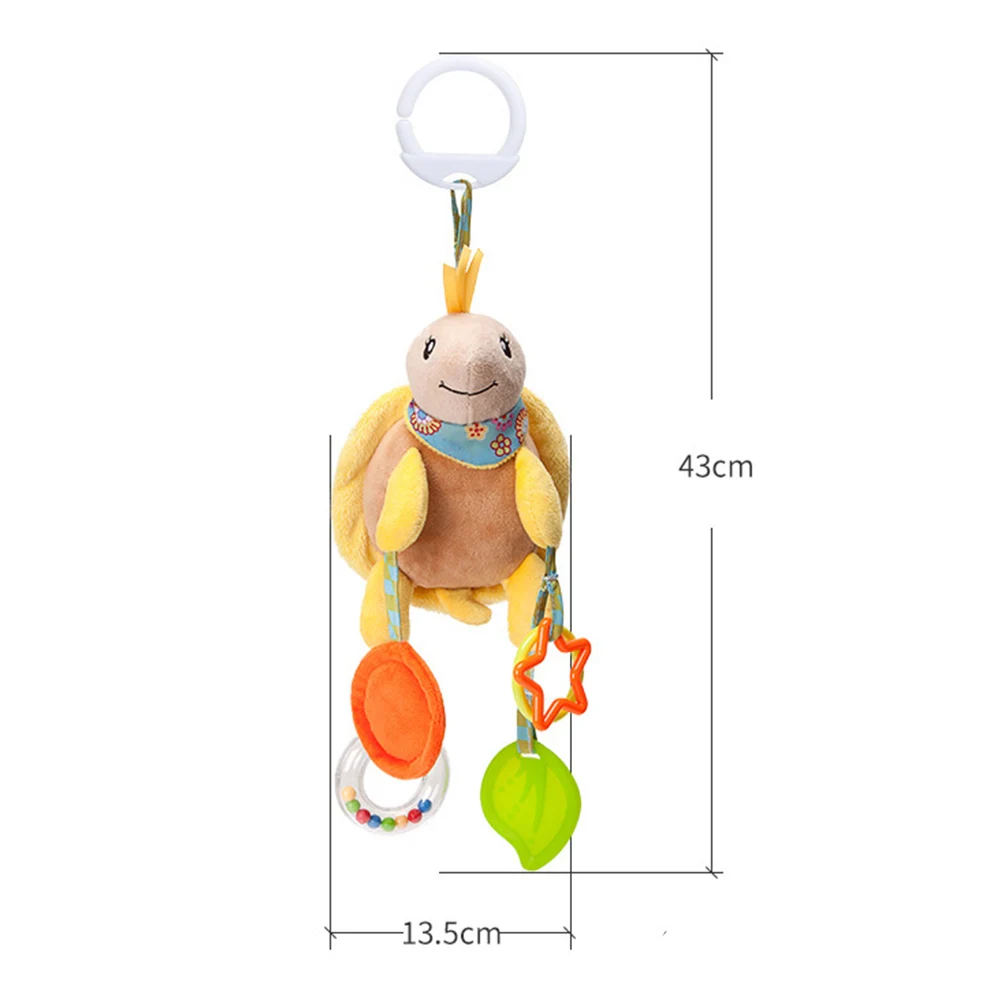 Turtle Игрушка Младенческая кукла подвесное украшение колокольчики плюшевая коляска-погремушка игрушки Обучающие милые - Цвет: Turtle
