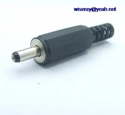 

DHL/EMS 1000 pcs 3.5 x 1.0mm DC Power Male Plug for DC Charger Adapter Plastic black Head-A8