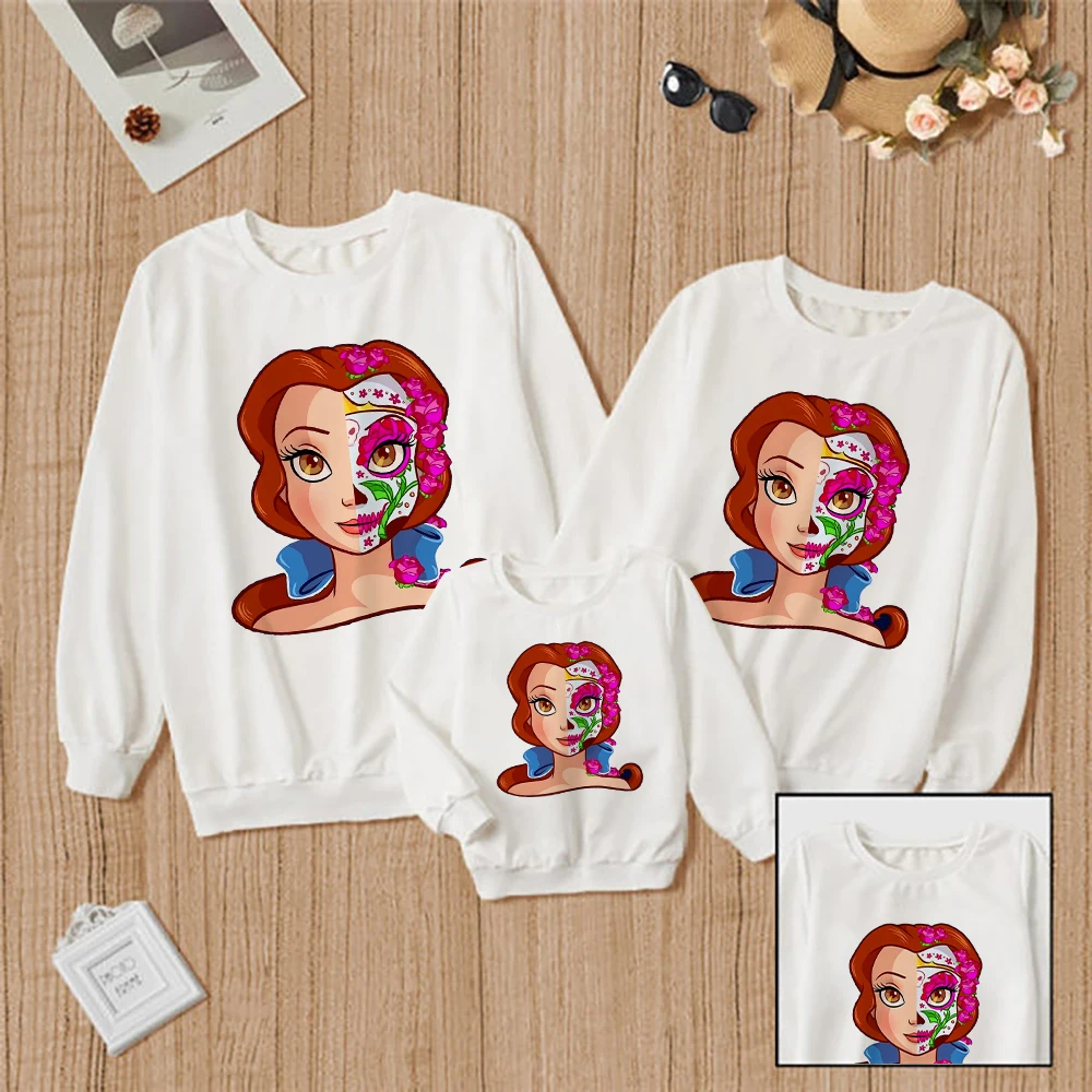 family matching outfits for wedding Merida Princess Sweatshirt Art Versatile Disney Brand Fashion Basic Pullover Unisex Creative Animation Brave Modern Hoodies son and daughter matching outfits