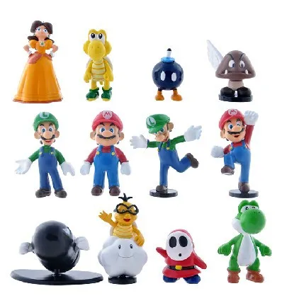 

12-Mario Super Mario Decoration Super Mario Garage Kit Doll Toy Model