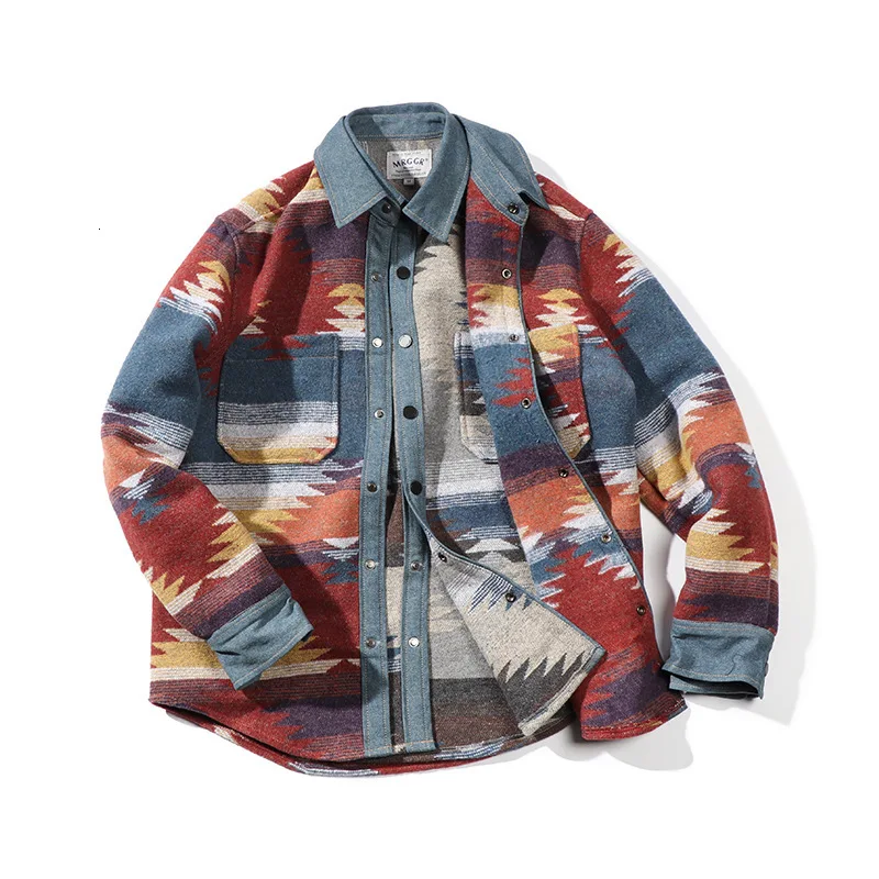 

2019 Man Nation Wind Heavy Woolen Cloth Loose Lapel Youth Will Code Shirt