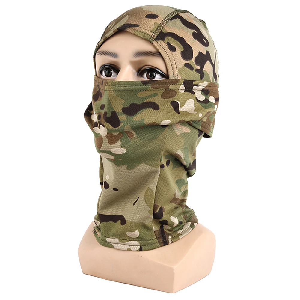 Camouflage Outdoor Cycling Hunting Hood Protection Balaclava Head Face Cover Breathable Scarf