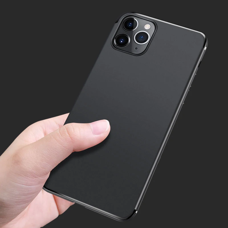 Ультратонкий Мягкий матовый чехол для iPhone 11 силиконовые чехлы телефонов Pro Max