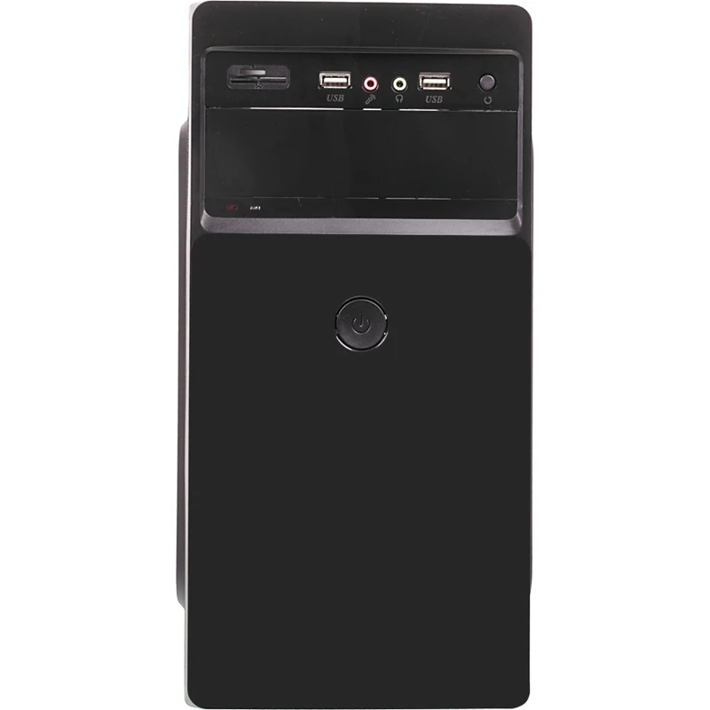 Корпус LinkWorld VC-13M35 черный без БП mATX 1x80mm 1x120mm 2xUSB2.0 audio