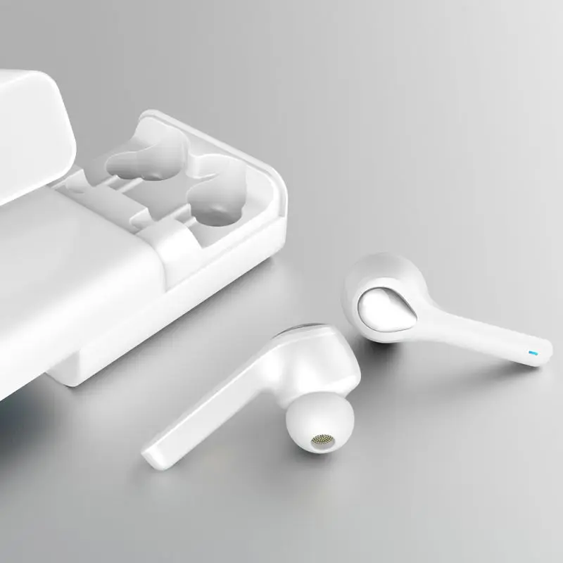 Bluetooth 5,0 наушники интеллигентая(ый) Шум Снижение Мини Размеры наушники с зарядный чехол HD Беспроводной стерео наушники
