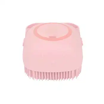 

2in1 Silicone Scrubber Dispenser Multifunction Bath Brush Cleaning Brush Liquid Soap Dispenser For Babies Shower