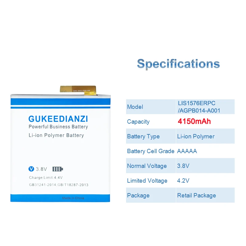 GUKEEDIANZI LIS1576ERPC/AGPB014 A001 мобильный телефон сменный аккумулятор 4150mAh для Sony Xperia M4 Aqua 4G