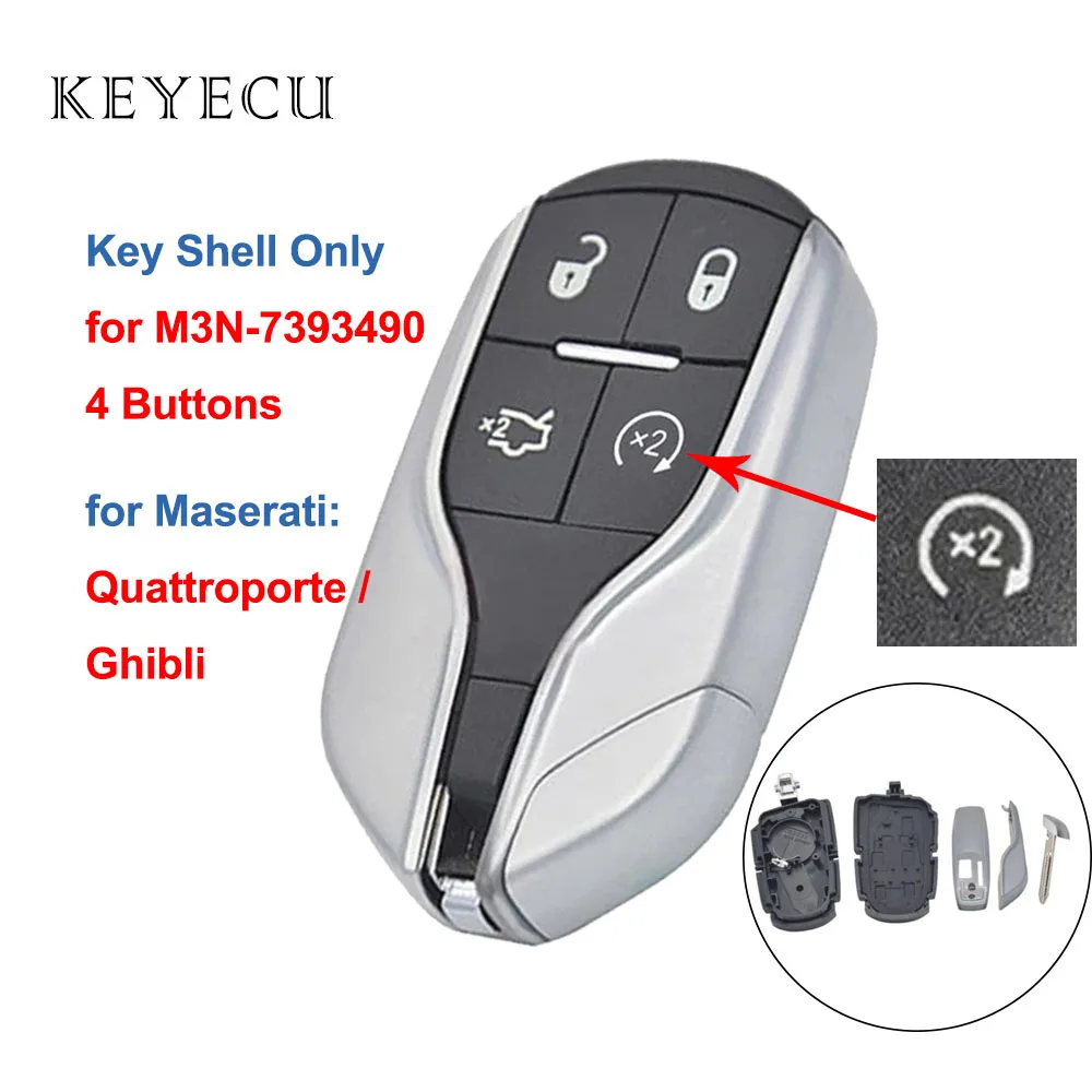 

M3N-7393490 дистанционный смарт ключ-Брелок Shell чехол для Maserati Quattroporte ghilii 2012 2013 2014 2015 2016 2017 2018 2019
