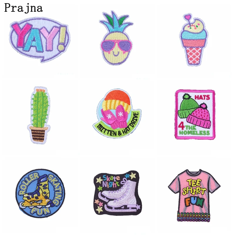 Утюжок на заплатках одежде DIY мультфильм вышитые патчи для одежды милый робот