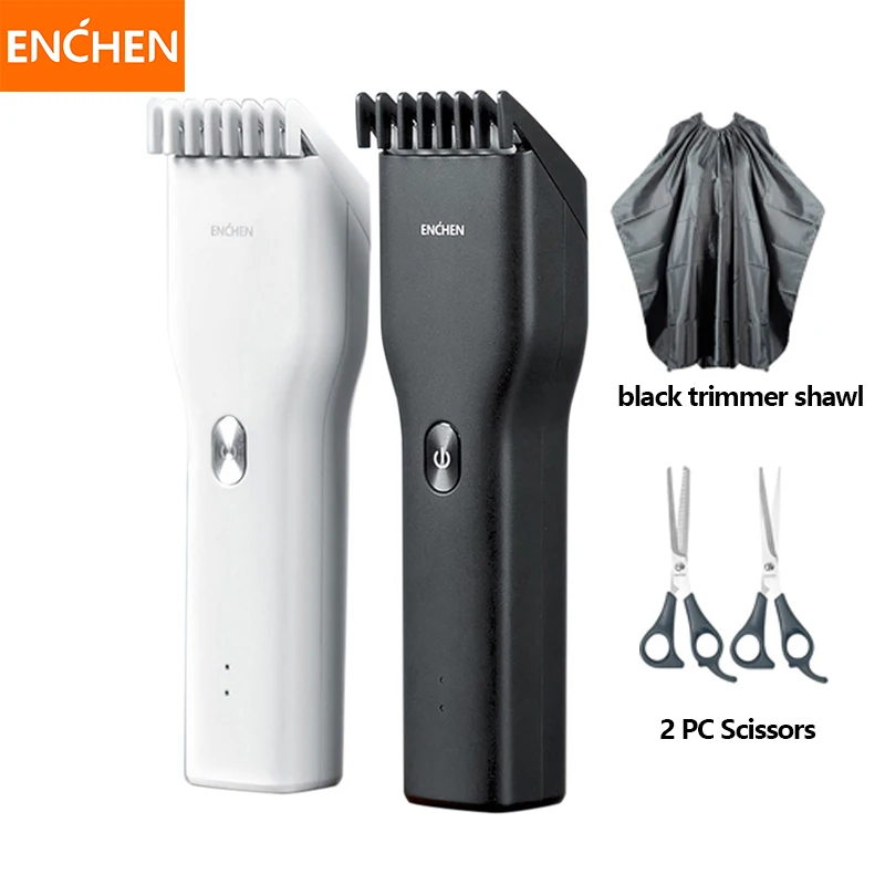 Электрический триммер для волос ENCHEN, машинка для стрижки волос USB, быстрая зарядка, мужской триммер Xiaomi для стрижки волос, Парикмахерская и Домашнее использование|Триммеры для волос|   | АлиЭкспресс
