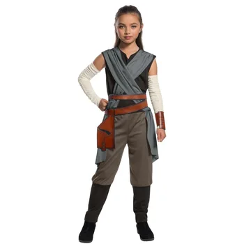 

Star Wars: The Rise of Skywalker Rey Cosplay Costume Halloween children's stage costumes Kids girl Jedi Rey Outfit Cosplay
