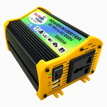 

Peaks Power 3000W 12V TO 110V AC Solar Power Inverter Built-in Cooling Fan Car Converter Inverters for Solar Inverter