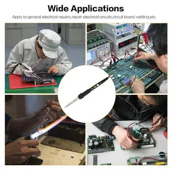 

New Temperature Adjust Electric Soldering Iron Kit Power Switch Welding Repair Tools Solder Station Heat Soldering Pencil Tool K
