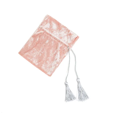 PInk velvet pouch Роскошные 10 шт./партия бархатные мешочки с кисточками для Вельветовая сумка для драгоценностей упаковка ювелирных изделий на шнурке рождественские сумочки для упаковки подарков и мешков - Цвет: PInk velvet pouch