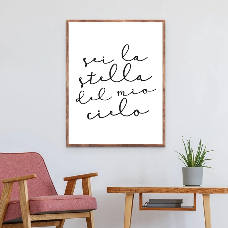 Italian-Quote-Black-and-White-Wall-Art-Canvas-Painting-Romantic-Calligraphy-Poster-Prints-Modern-Wall-Picture (3)