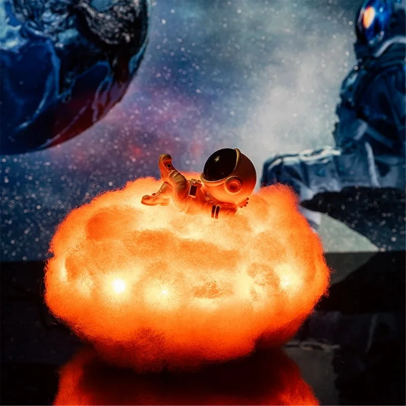 

LED Night Light Decoration Lights Colorful Clouds Astronaut Lamp Novelty lights Rainbow Remote Control Children's Creative Gift