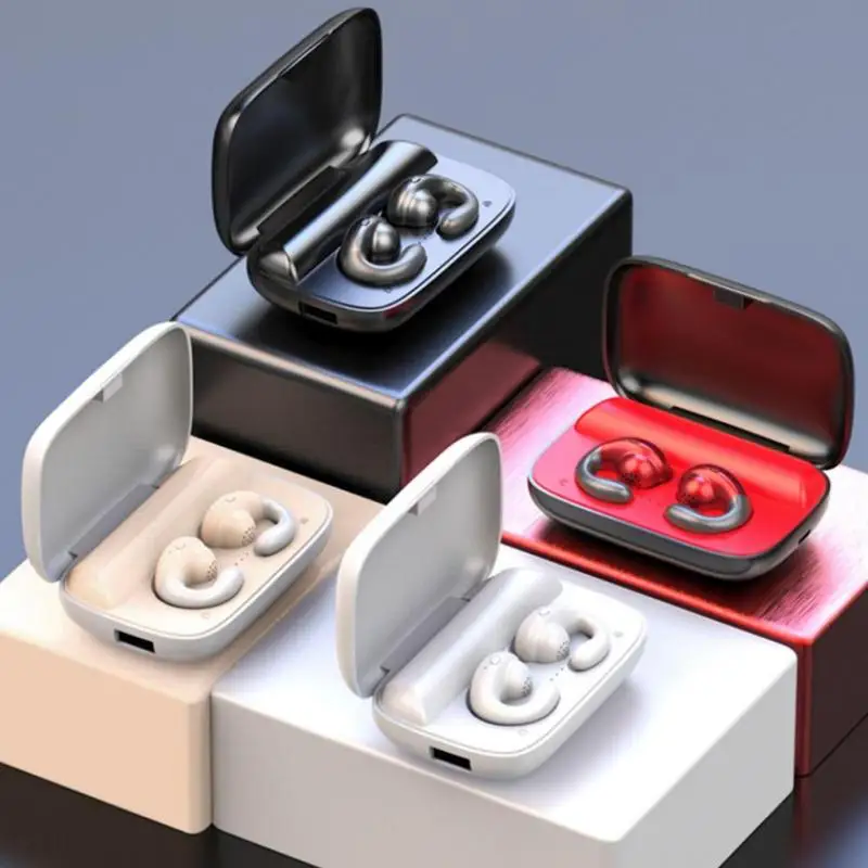 Bone Conduction TWS Wireless Headphones Bluetooth Ear hook Music Wireless Headphones Sports Mini Earbuds Stereo B5F5