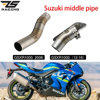 

ZS Racing For Suzuki GSXR1000 2006 GSXR-1000 2012-2016 Motorcycle Stainless Steel Modified Exhaust Middle Link Pipe