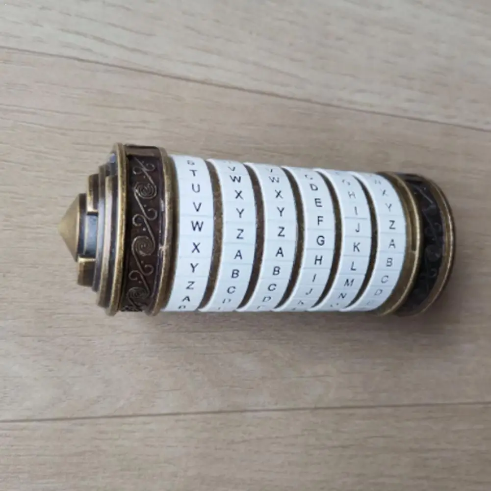 

Creative Retro Valentine Gift Box Cylinder Lock Da Alphabet Lock Code C8I6