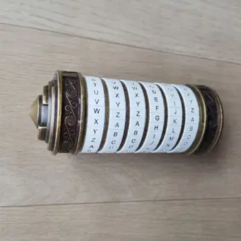 

Creative Retro Valentine Gift Box Cylinder Lock Da Alphabet Lock Code C8I6