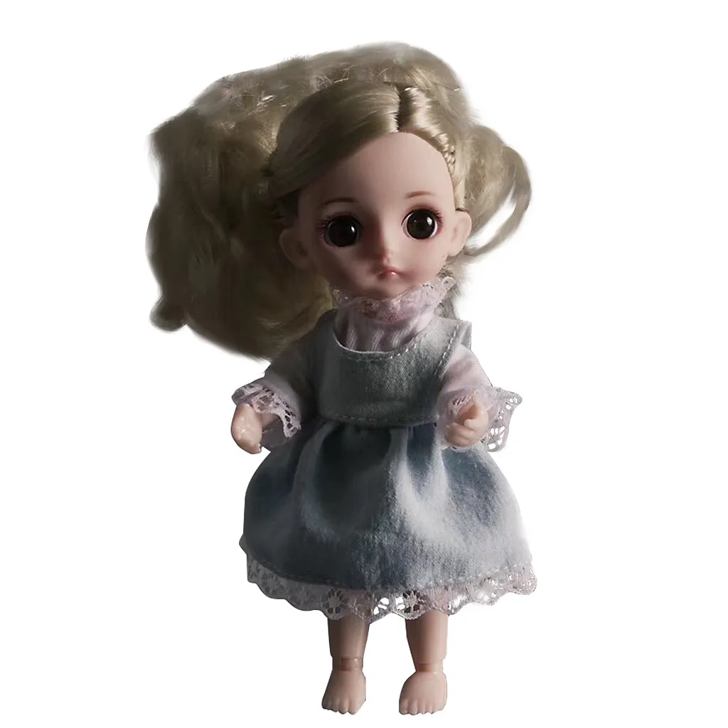 Модная Кукла моделирование детских игрушек 3d Рождественский подарок на день рождения Обнимайте мягкое тело умная девочка мини принцесса для мульти-суставов для девочки