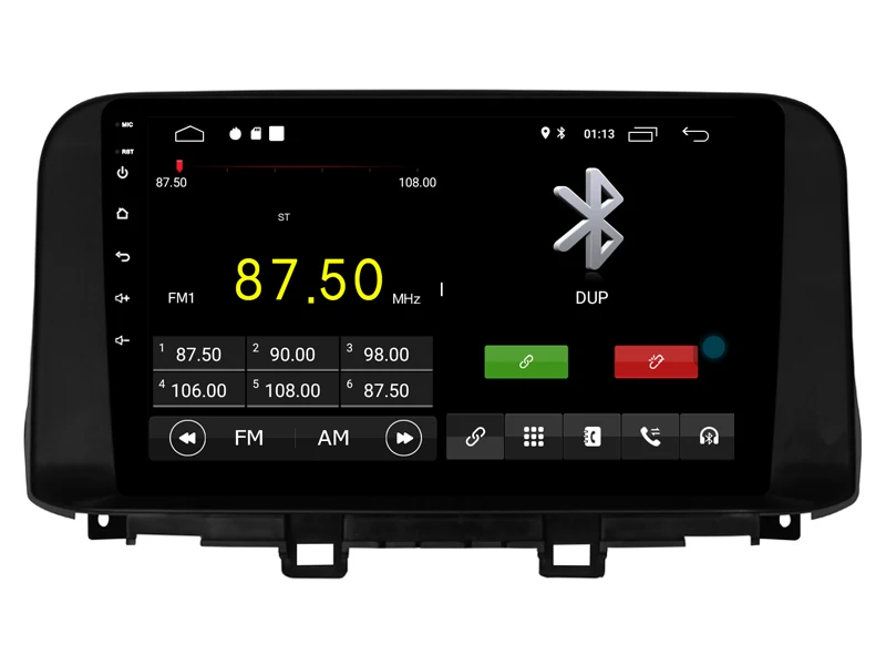 Best Car Android 9.0 Player for Hyundai SONATA 2018 tape recorder 4G Lte sim card Bluetooth GPS Radio Head Unit 2.5D IPS screen 2