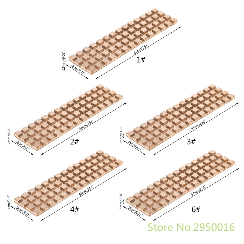 M.2 NGFF 2280 PCI-E NVME SSD Copper Thermal Conductive Adhesive Heatsink MANGKE 3 M.2 NGFF 2280 PCI-E NVME SSD Copper Thermal Conductive Adhesive Heatsink MANGKE 3