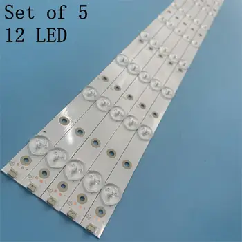 

5pcs LED Strip 12leds LB43014 V0_00 for Ph ilips 43" TV 43PUS6551 TPT430U3 EQLSJA.G 43PUS6501 43PUS6101 43PUS6201 43PUS7202 3V