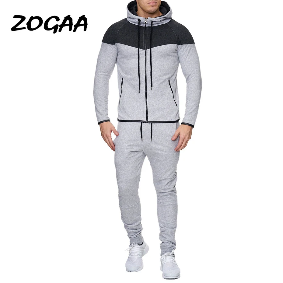 Лидер продаж 2021 мужской модный спортивный костюм ZOGAA Normcore Повседневный хлопковый
