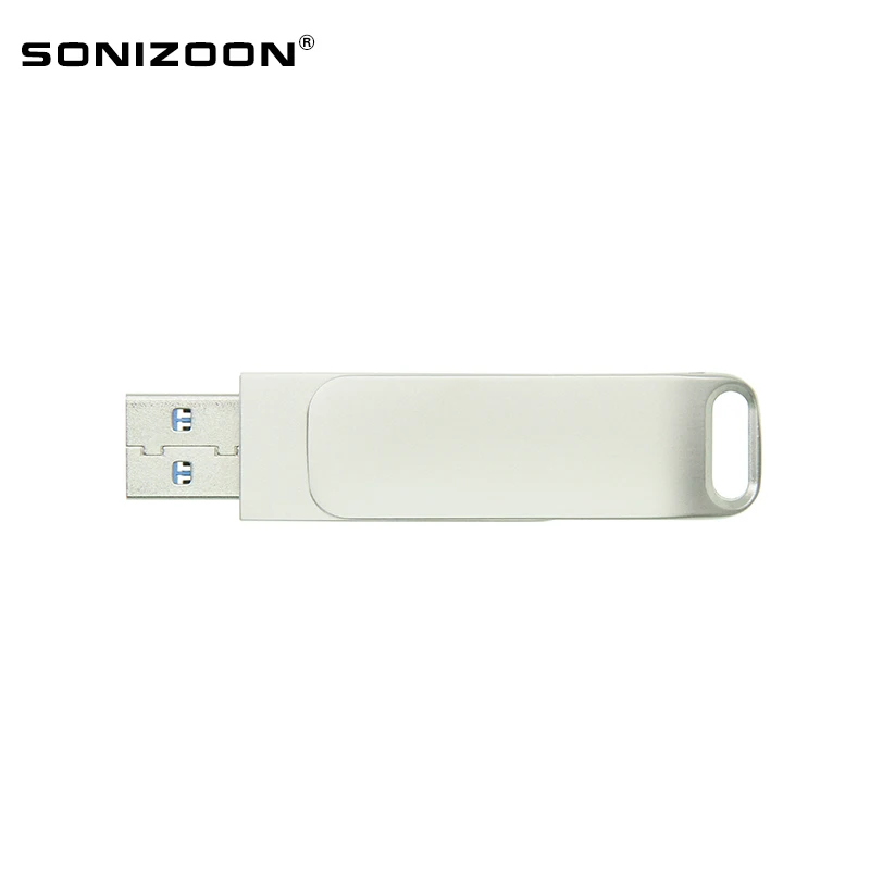 SONIZOON Вращающаяся ручка-накопитель USB флеш-накопитель USB3.0 флеш-накопитель USB флешка 64 ГБ+ INIC3860 Windows10 ручка системы привода WINTOG0