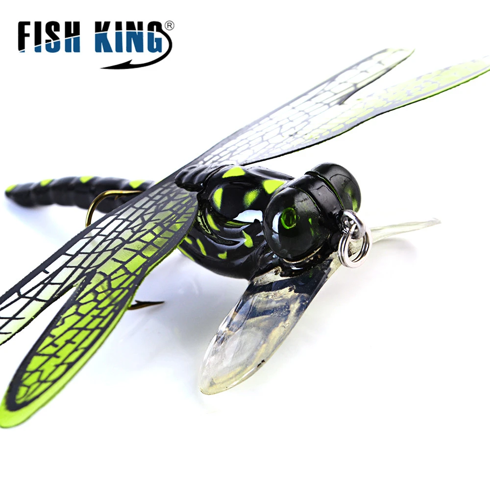 10XInsects Flies Fly Fishing Lures Topwater Dragonfly Artificial Dry Flies Bait