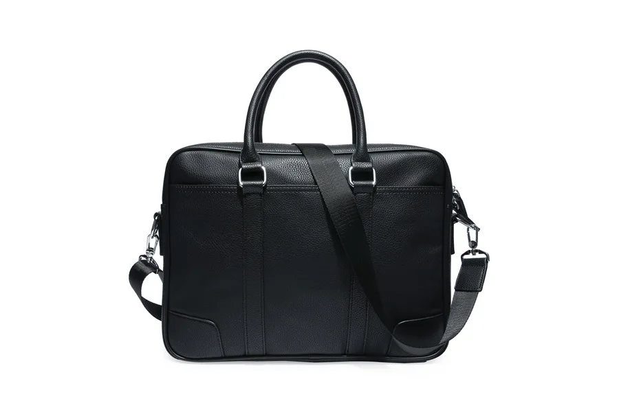 Men's Business Black Casual Bag pu leather Briefcase men's Tote bags High quality male Business large capacity