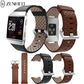 

Replacement Sport Band For Fitbit Ionic Perforated Watchband Leather Strap Accessory Band Bracelet Wristband Smart Watch Strap