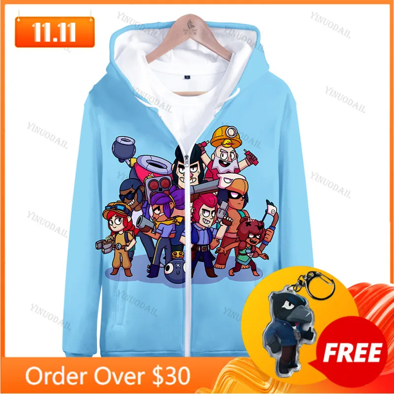 

Spike Nita Bear Children's Wear Shooting Game 3d Swearshirt Boys Girls Tops Kids Hoodie Browlings Shark Leon Star Hoodie Clothes