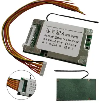 10S 36V 30A Bordo di Protezione 18650 Bordo di Protezione Della Batteria Li-Ion BMS PCB con Equilibrio per Auto Elettrica Inverter