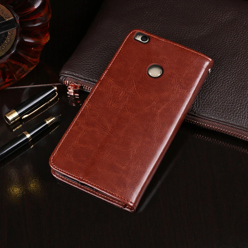 For Xiaomi Mi Max 2 Case 6.44 inch Magnetic Flip Crazy Horse Pattern Leather Case Xiaomi Mi Max2 Case MDE40 Wallet Phone Cover