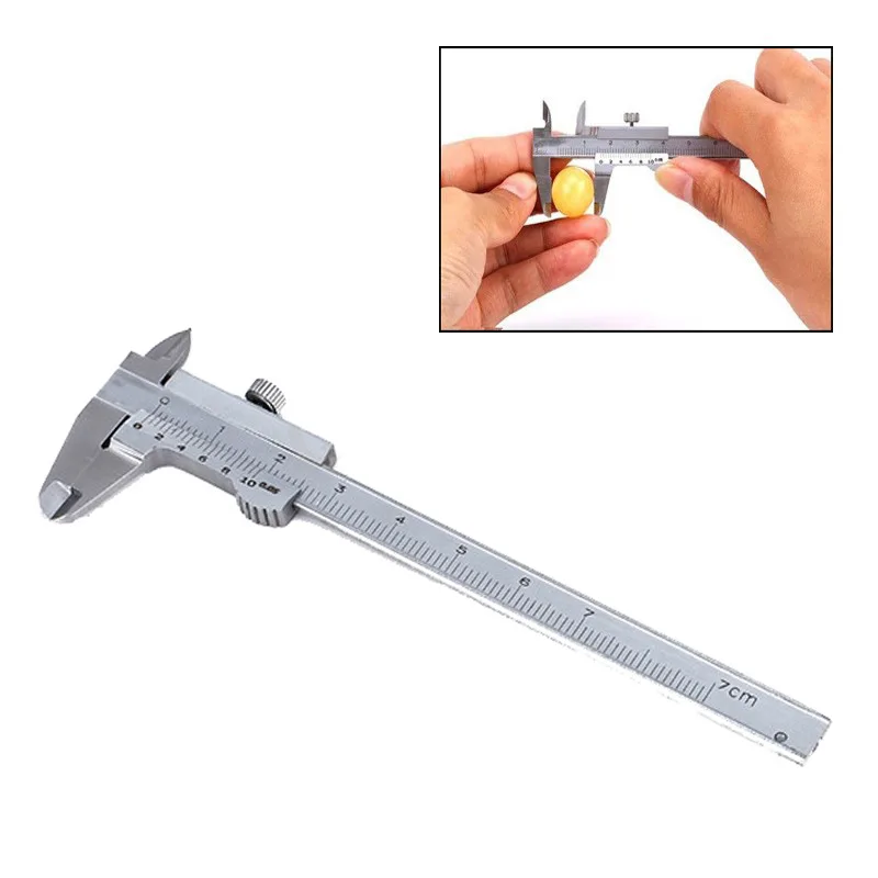 0 70mm Mini stainless steel Vernier Caliper Stainless Hardened Metric