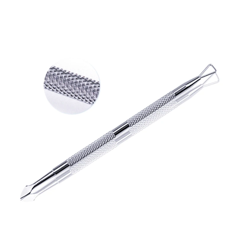 Cuticle Pusher -04 MIZHSE толкатель для ногтей из нержавеющей стали с двойной головкой, инструмент для маникюра, инструмент для удаления омертвевшей кожи, инструменты для маникюра - Цвет: Cuticle Pusher -04