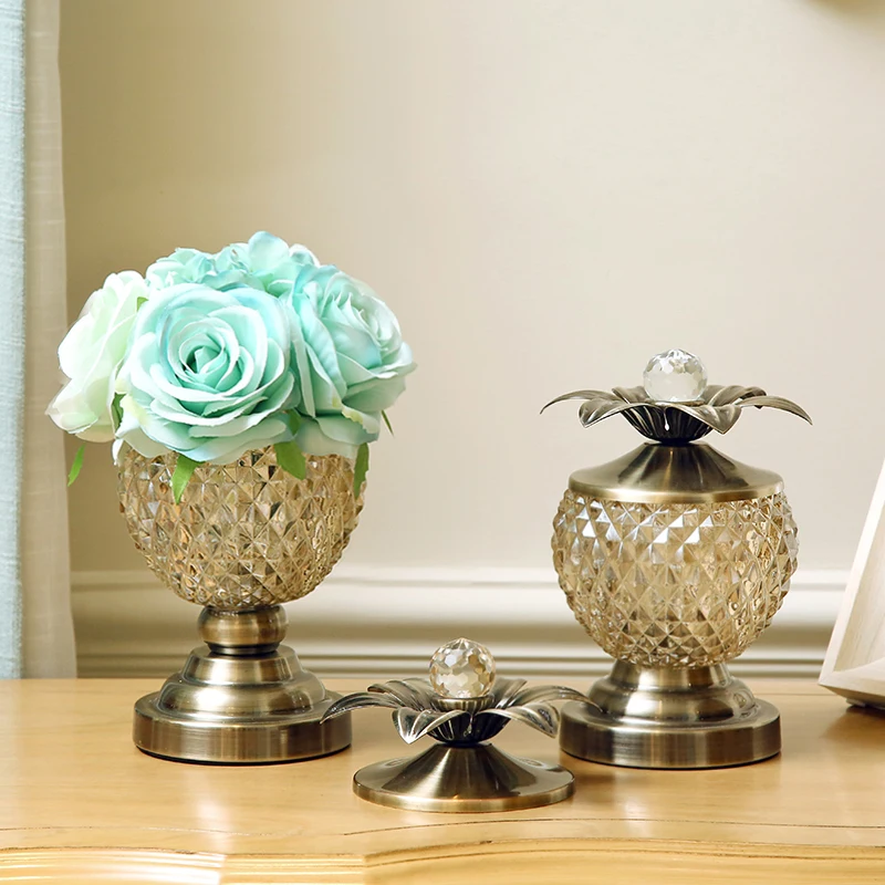 European Flower Vase Glass Flower Vase Home Decoration Terrarium Glass