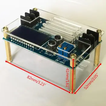 

DC 10-50V Boost Voltage Constant Current 5A Power Supply Module DC-DC Battery Charging LCD Display