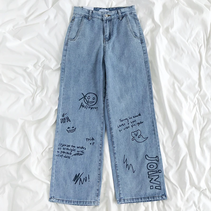 Jeans Wanita 2021 Musim Semi Y2k Celana 
