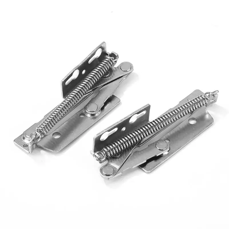  2pcs 80 Degree Sprung Hinges Cabinet Door Lift Up Stay Flap Top Support for Cabinet Door Sofa Hardw